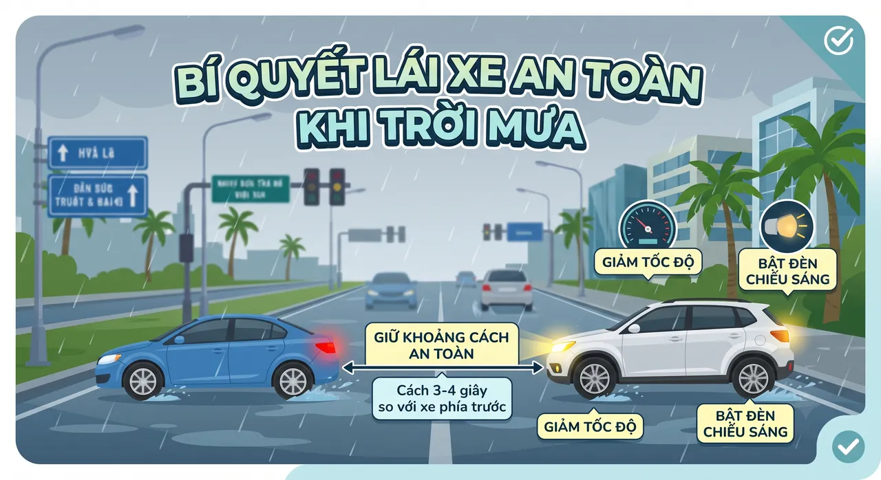 Mẹo lái xe an toàn khi vận hành xe cũ trên đường