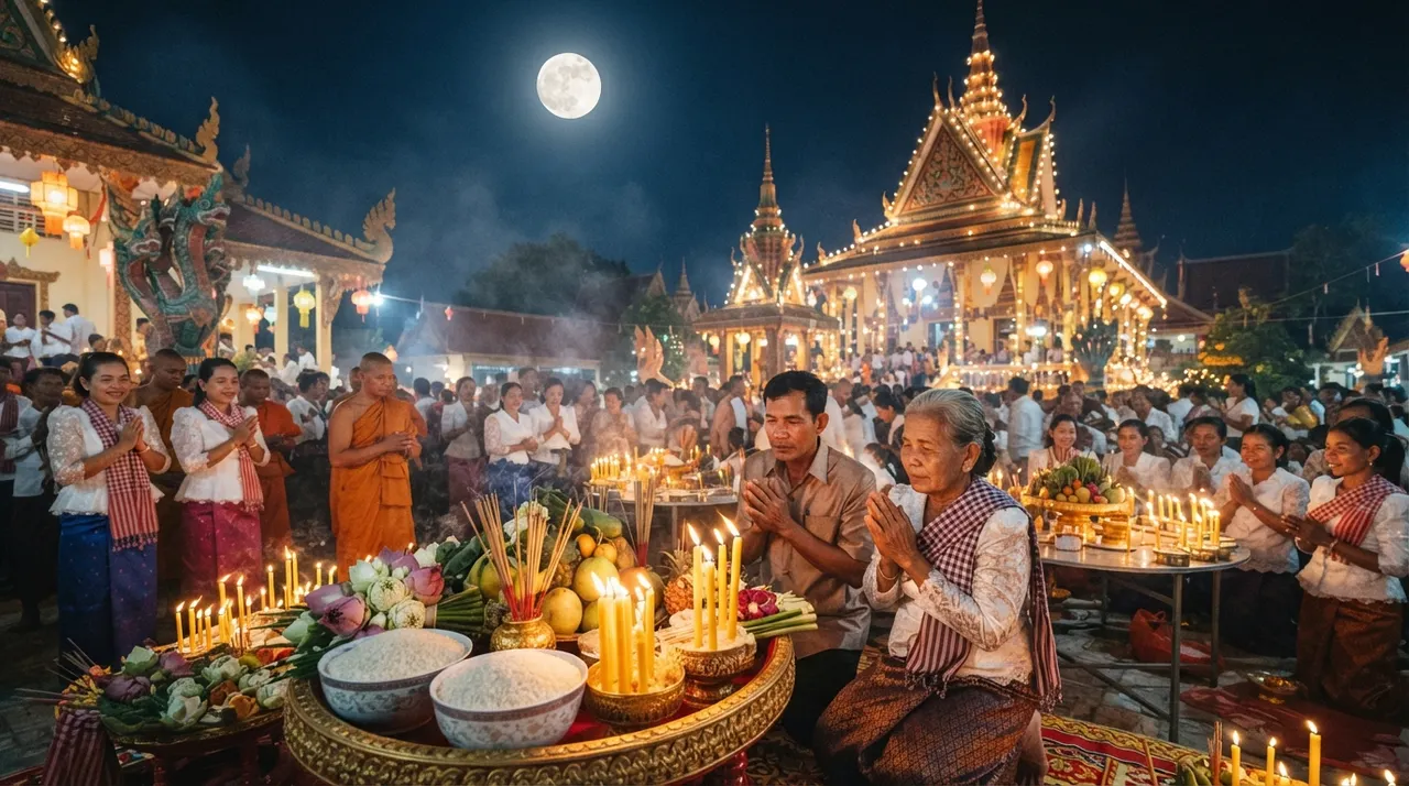 lễ hội Ok Om Bok của người Khmer Nam Bộ