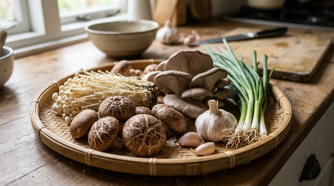 Các loại nấm tươi phổ biến trong mùa thu