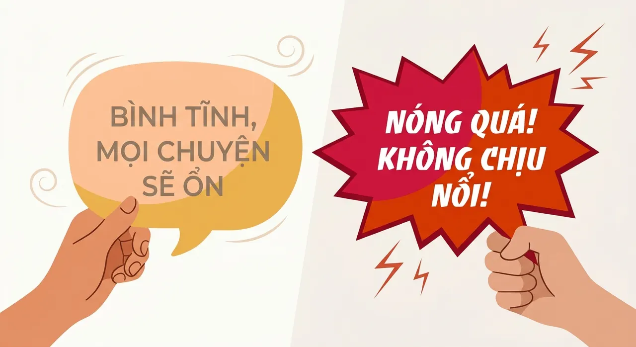 So sánh giữa nói thẳng đúng cách và nói thẳng thô lỗ