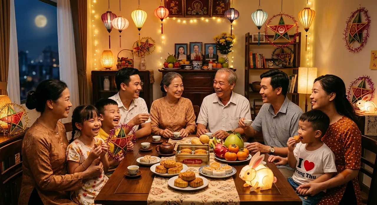 Gia đình Việt Nam quây quần trong dịp lễ