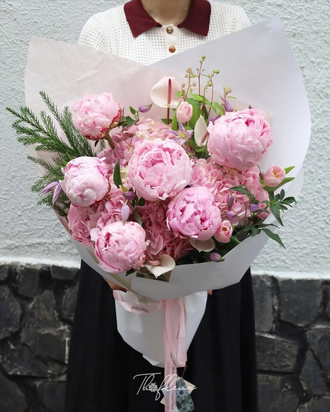 Bó hoa mẫu đơn 86