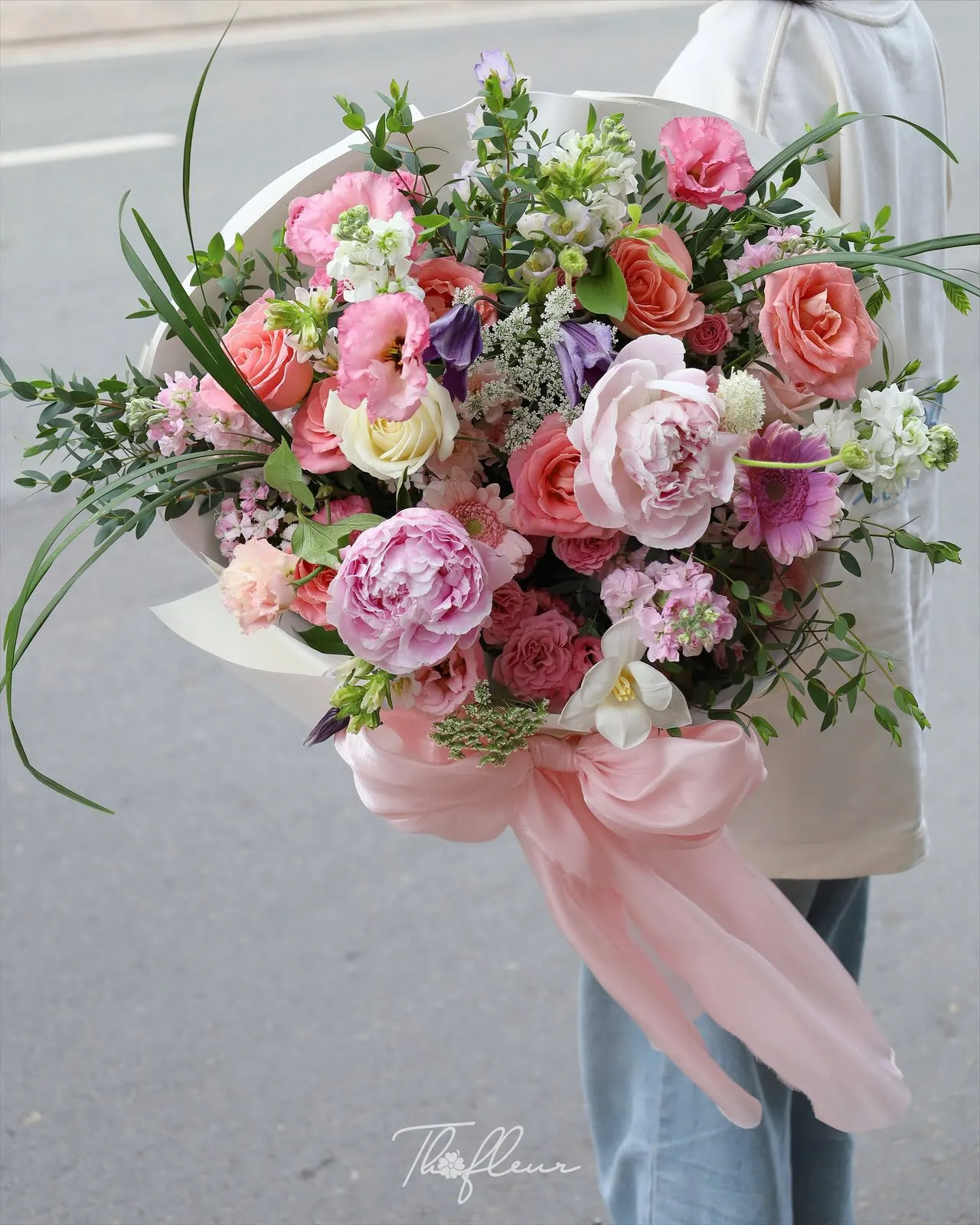 Bó hoa mẫu đơn 54