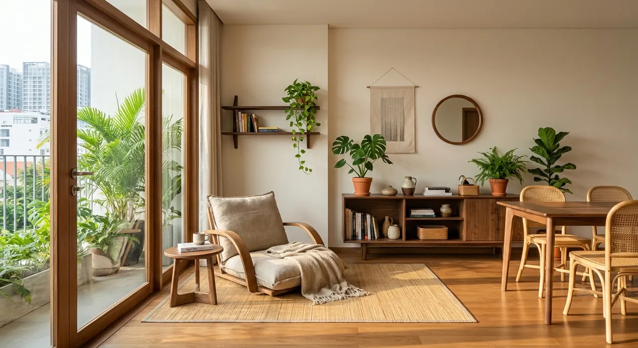 Không gian sống tối giản hỗ trợ lối sống chậm