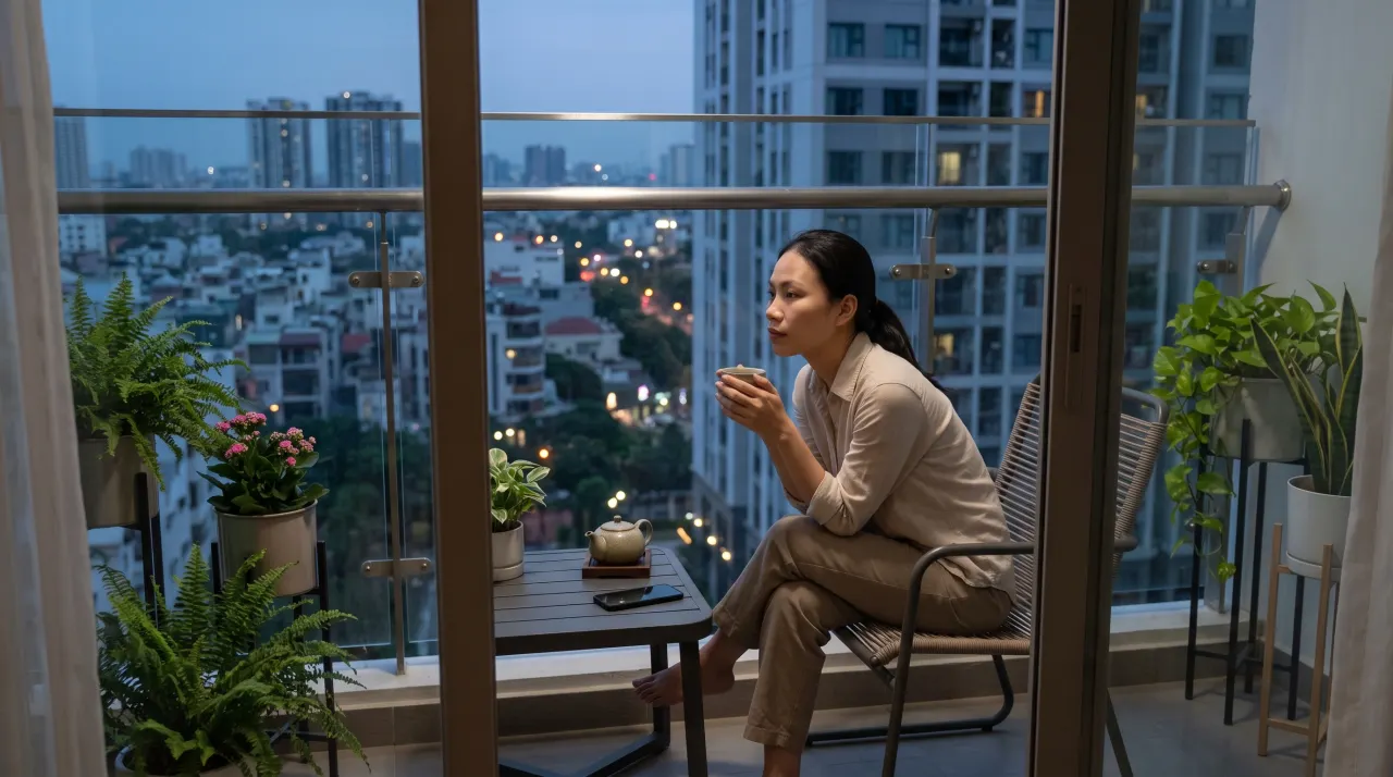 Một người dành thời gian riêng thay vì kể lể cho người ngoài