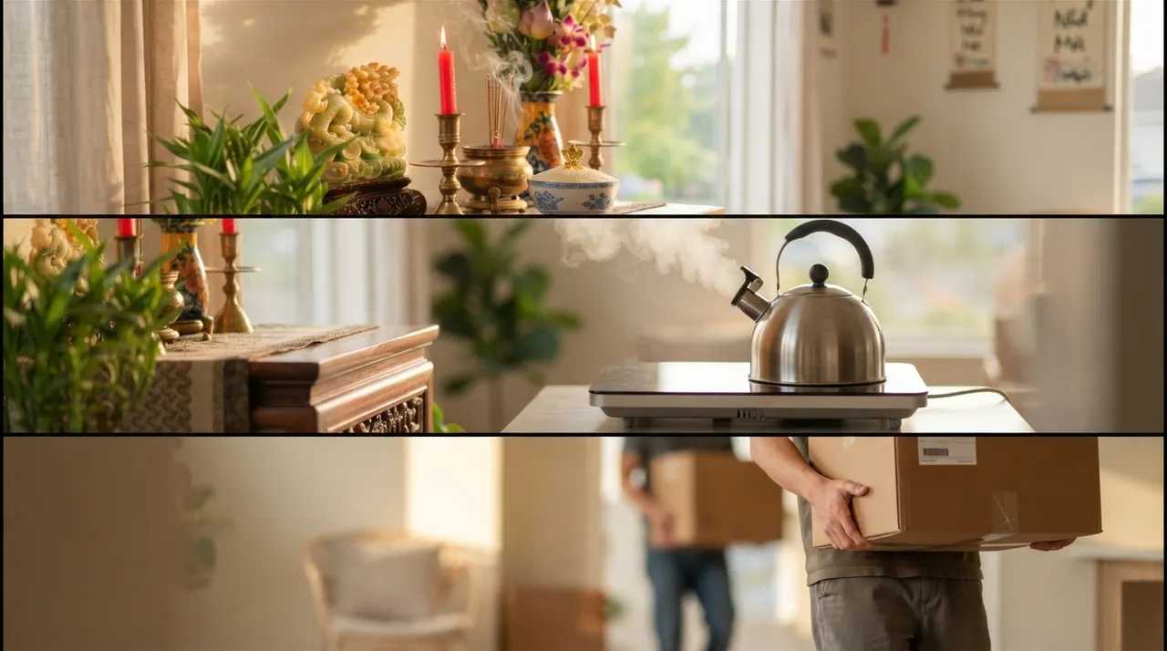 thứ tự nhập trạch từng bước