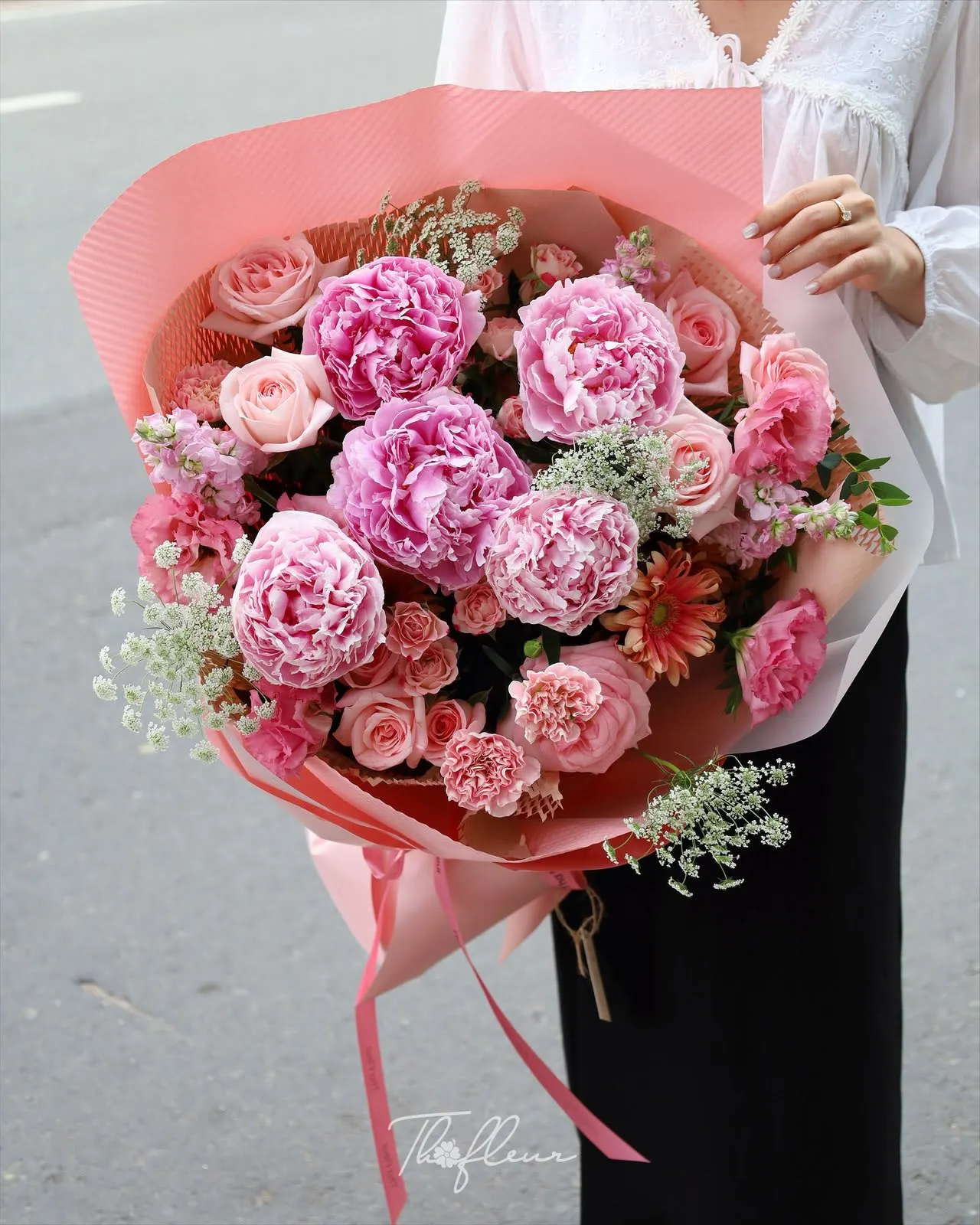 Bó hoa mẫu đơn 52