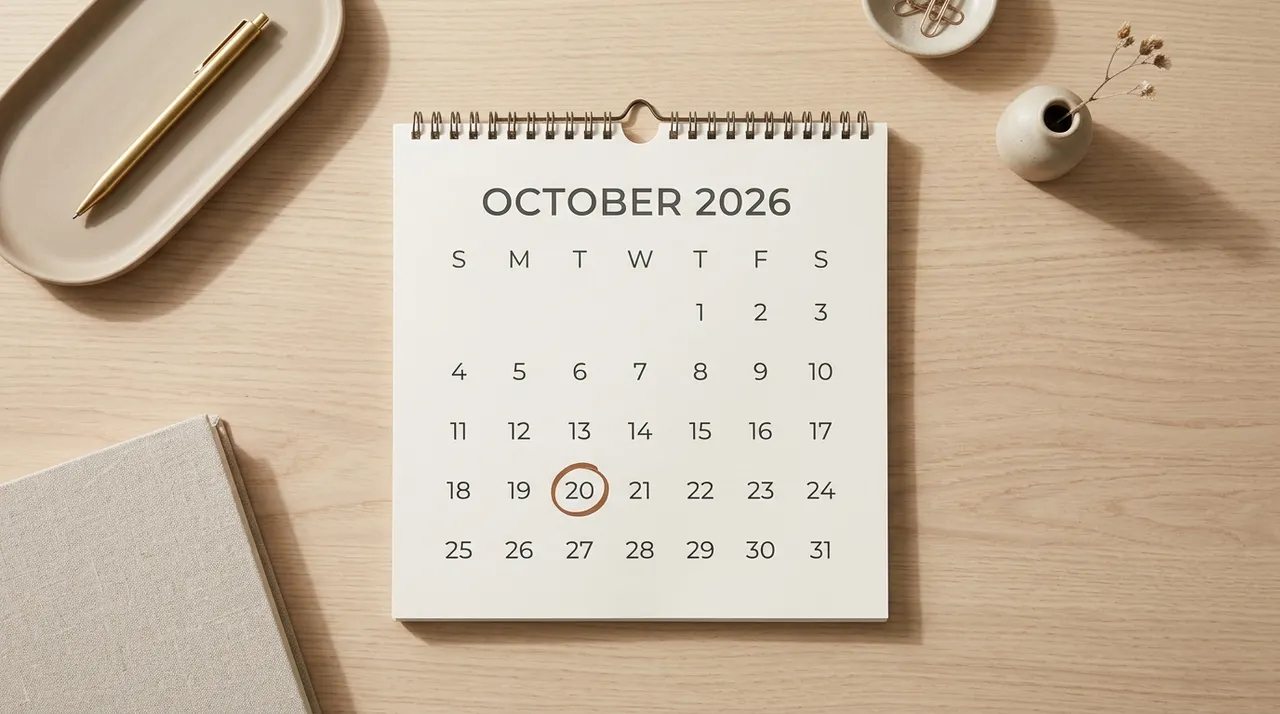 Lịch ngày 20/10/2026 rơi vào thứ Ba