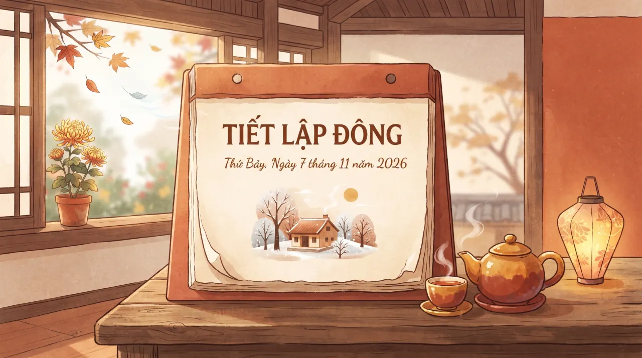 tiết Lập Đông 2026 ngày 7/11