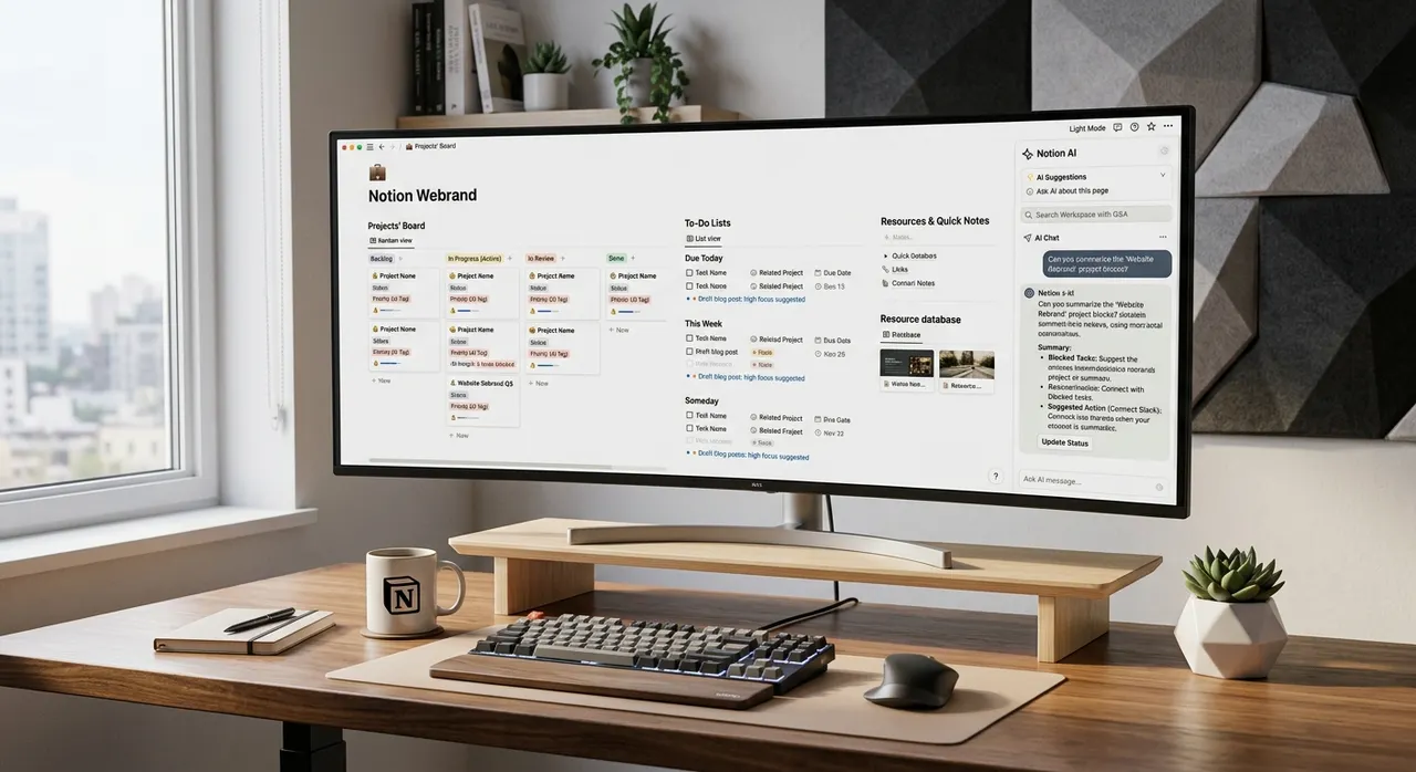 Notion AI quản lý công việc thông minh