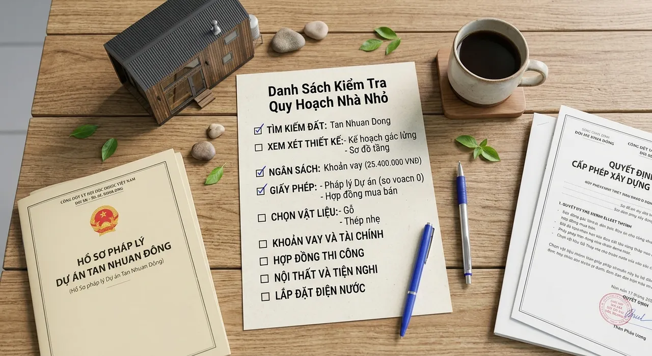 Checklist kiểm tra trước khi quyết định sống Tiny House
