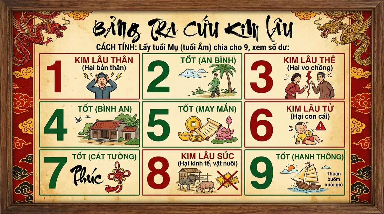 bảng tra cứu Kim Lâu