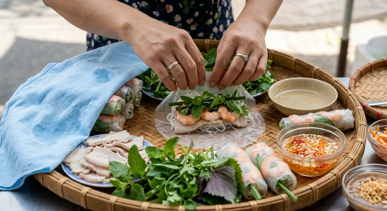 Mẹo giữ gỏi cuốn tươi ngon trong ngày nắng