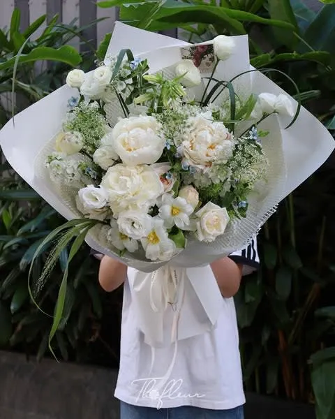 Bó hoa mẫu đơn 02