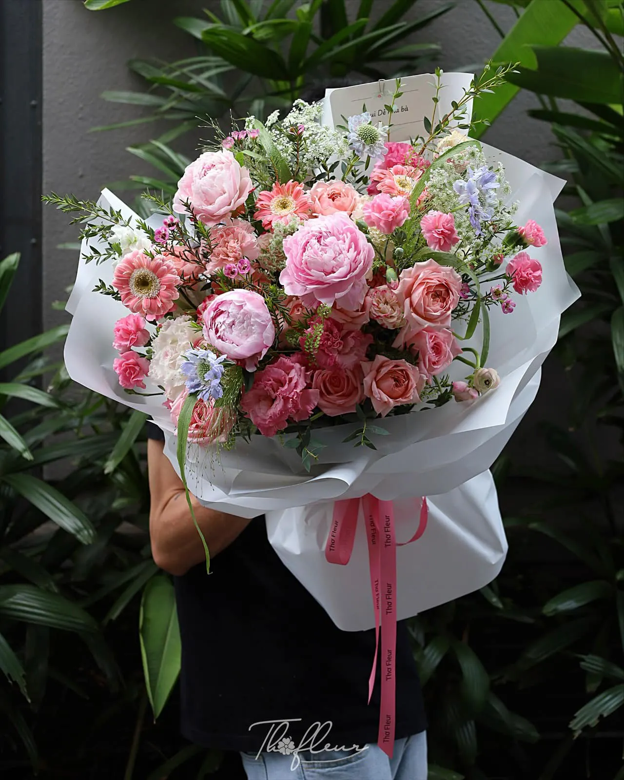 Bó hoa mẫu đơn 75