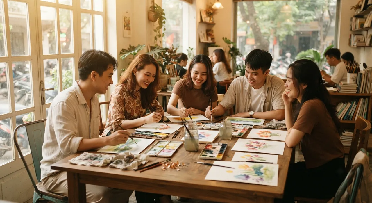 Workshop thủ công là cơ hội gặp gỡ cộng đồng