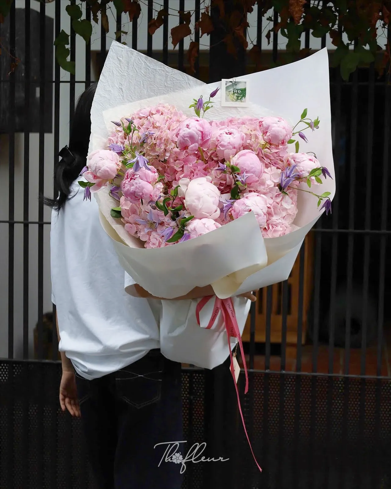 Bó hoa mẫu đơn 40