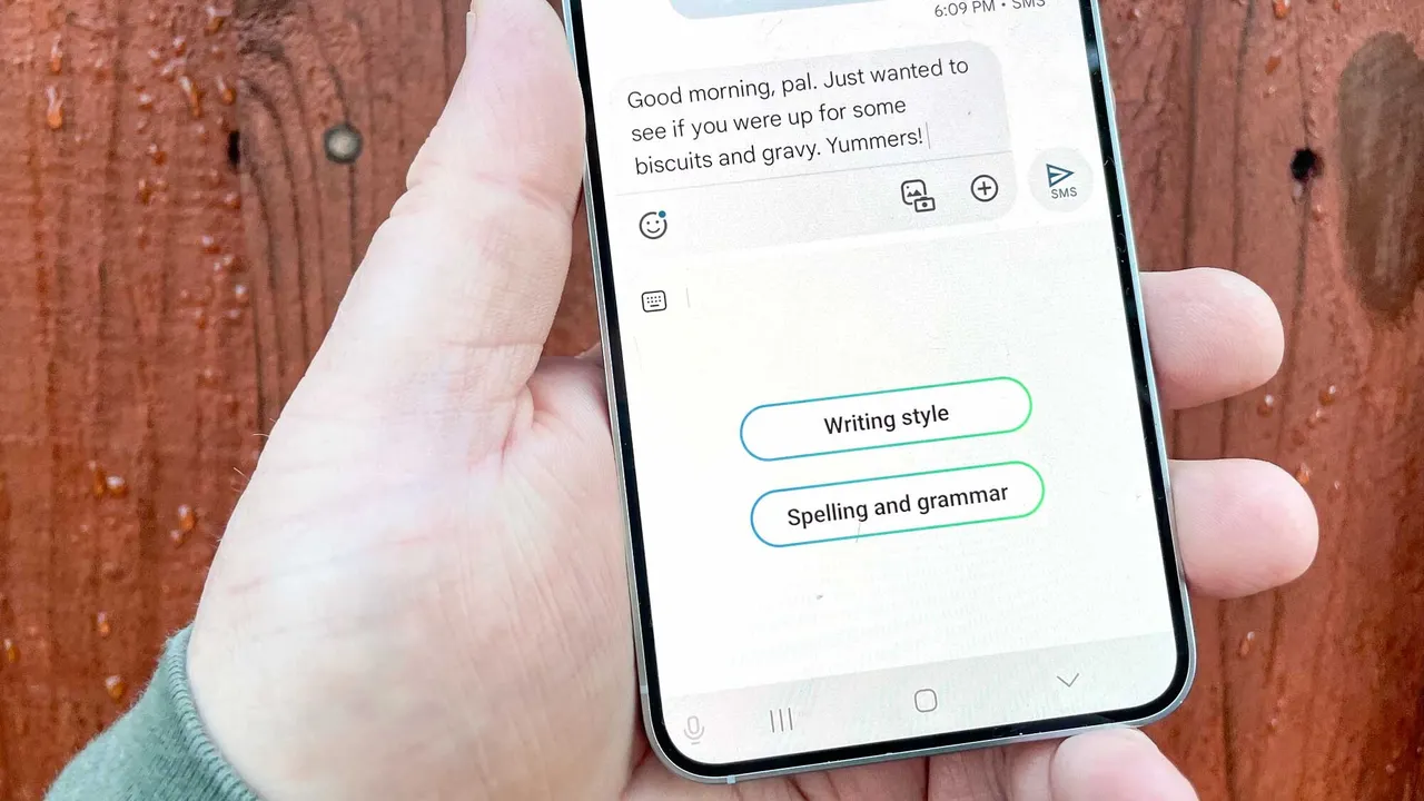 Chat Assist trên Galaxy S26 gợi ý văn phong