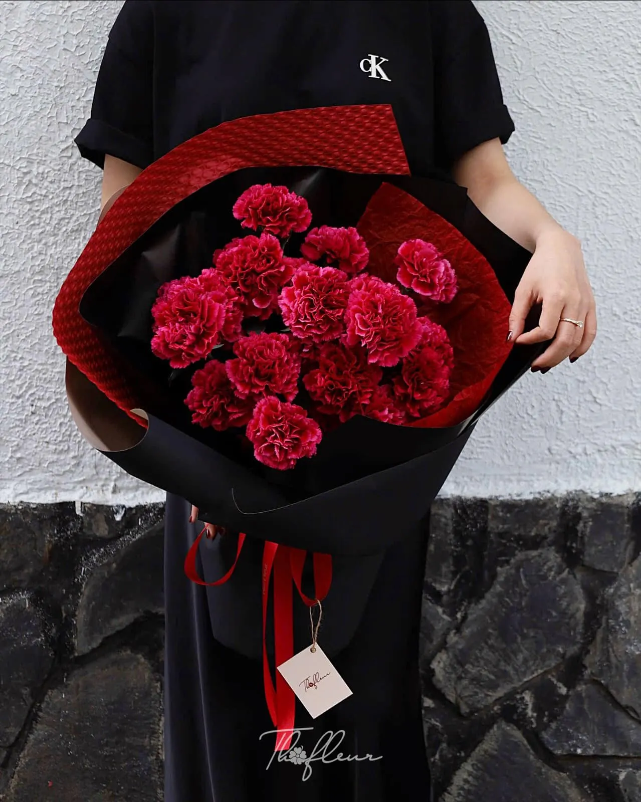 Bó hoa cẩm chướng 03