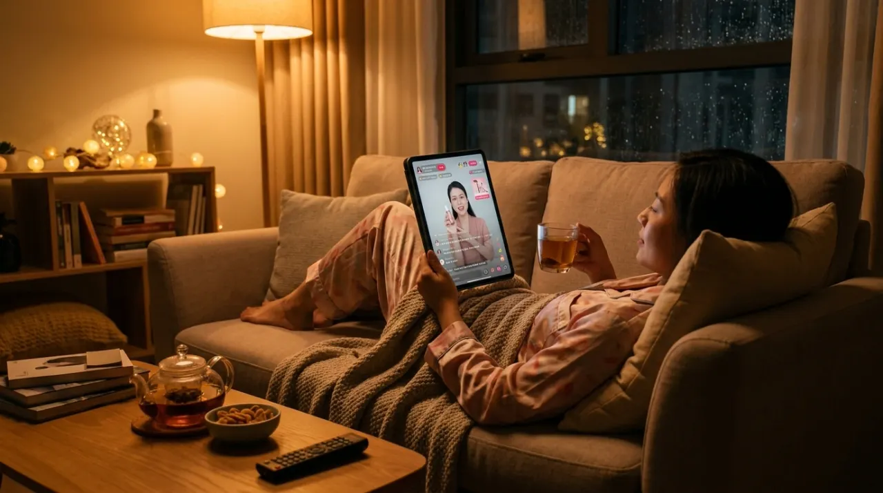 Người xem mua sắm qua livestream tại nhà
