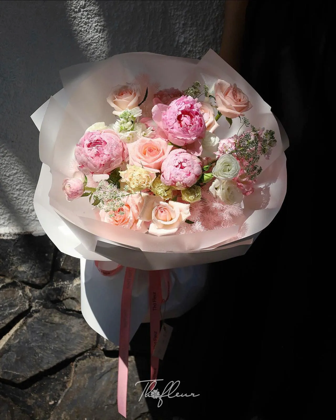 Bó hoa mẫu đơn 77