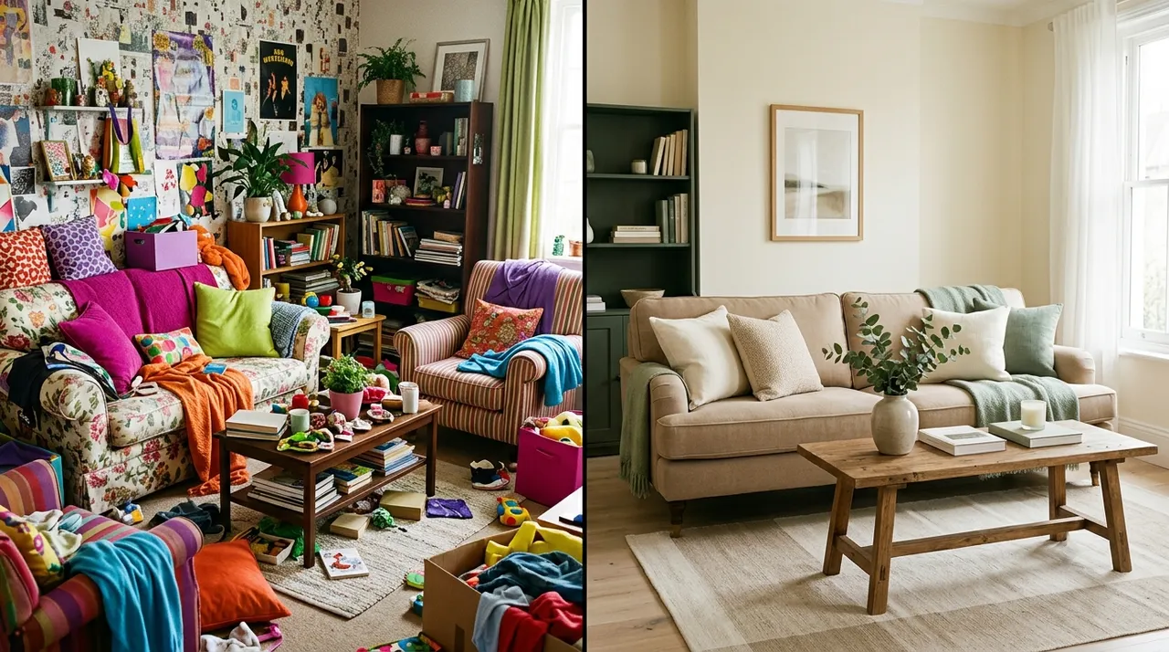 So sánh Dopamine Decor cân bằng và Dopamine Decor quá tải màu sắc