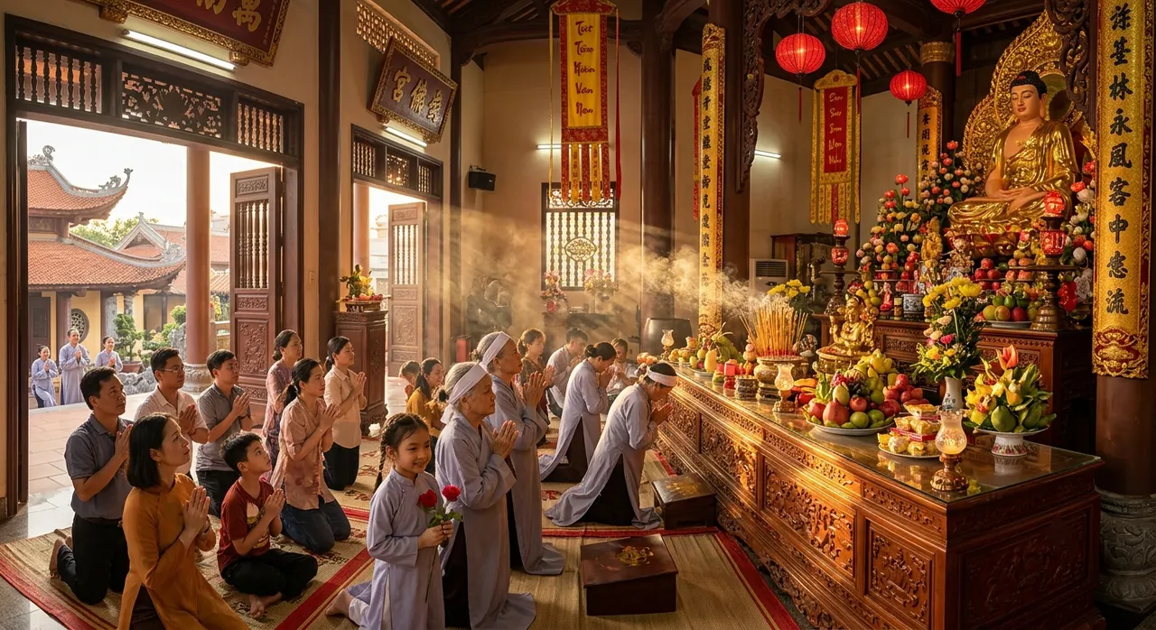 Lễ Vu Lan 2026 phong tục Rằm tháng 7